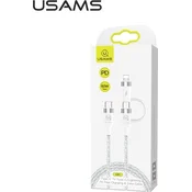 shumee Kabel USAMS 60W Power Delivery USB-C na Lightning, hitro polnjenje, bel