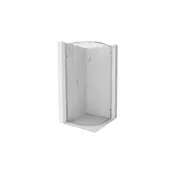 Mexen Exo polkrožna prha kabina 70 x 70 cm, prozorna, krom - 8131-070-070-01-00