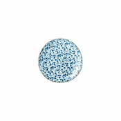 Modro-bel keramičen krožnik MIJ Daisy, o 19 cm