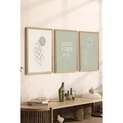 WALLXPERT Set 3 dekorativne slike Artsycllct13