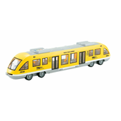 Alltoys Tramvaj na vztrajniku 1:16 rumena