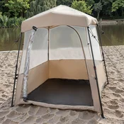 Costway Šotor za šport na hitro postavitev 183 cm rjav