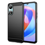 Techsuit Carbon Silicone ovitek za Honor X7b – črna