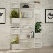 Hanah Home Polica 120x171x20cm Bela