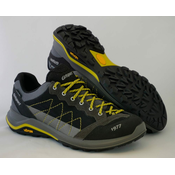 Grisport 14301 nizki treking čevlji, črno/sivi z rumenimi okrasnimi deli, 41
