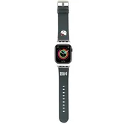 HELLO KITTY Hello Kitty trak Kitty Head - trak za Apple Watch 38/40/41 mm (črn)