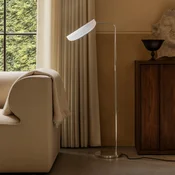 Audo Copenhagen Stojna svetilka Audo Wing, aluminij, višina 113 cm, nastavljiva - Dnevna soba/jedilnica - Dizajn