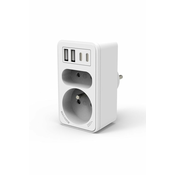 Velamp VELAMP razdelilnik vtičnic z USB-A+C