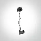 CRNA Plug & Play UGRADBENA BAZA S KABELOM ZA NAPAJANJE + POKLOPAC IP20 DM42004PR/B