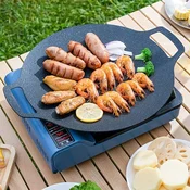 Cool Mango okrugla gril tava 2 komada (1 + 1 GRATIS) za ravnomjerno pecenje, neprijanjajuca, 32 cm