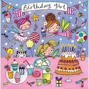 RACHEL ELLEN Cestitka puzzla Birthday Girl Fairy Party