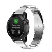 Pas za uro Garmin Approach S60/Forerunner 945 Glamour iz nerjavečega jekla - s priborom za menjavo - srebrn