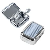INF Mini prenosni pepelnik - žepna velikost, aluminijeva zlitina, vzmetni pokrov White, (5000241895)