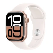 Apple Watch Series 10 GPS 42mm Rose Gold Aluminium Case - Light Blush Sport Band - M/L (mwwj3qh/a) - - Prednaročilo (Na voljo 20.09.24)