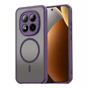 Hibridni ovitek HaloFrost II MagSafe za Xiaomi Redmi Note 15 Pro Plus/Poco M8 Pro - purple