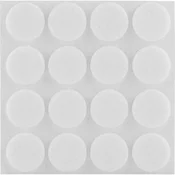 Drsnik iz filca samolepilni o22 x 3 mm bel 16 kos