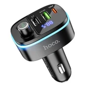 hoco. FM transmiter, brzi punjac za auto, BT v5.0, 3 x USB - E62 Fast