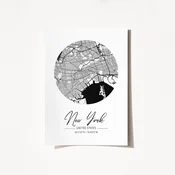 Wallity Poster New York-2070, 50x70 cm