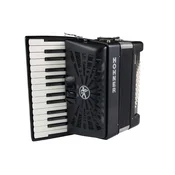 Hohner BRAVO II 48-basna harmonika črna (New Bellow)