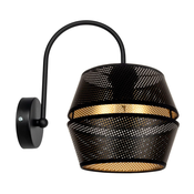 Zidna lampa PARIS 1xE27/60W/230V crna/zlatna
