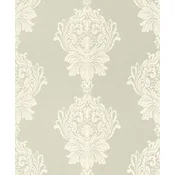 Casa Padrino baroque non-woven wallpaper light green/white - Baroque style living room wallpaper with elegant pattern - Wall decoration in baroque style - Wallpaper in baroque style
