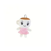Plišan obesek za ključe Giochi Preziosi Trudi Italian Brainrot Cappuccina Ballerina - 10 cm (67813)