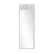 Hanah Home Samostojece ogledalo Roses, 55x155x2 cm, Belo