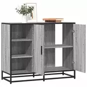 Vidaxl Komoda siva sonoma 92x35x76 cm inženirski les