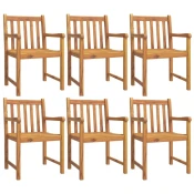 Vrtne stolice 6 kom 56 x 55,5 x 90 cm od masivnog drva bagrema