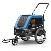 KLARFIT Goldie S Hybrid, príves na bicykel pre psov, pre male/stredné psy, polyestrová sieťovina