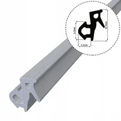 shumee Tesnilo za PVC okna S-1126 veka sivo 1m