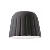Ferroluce Stropna svetilka Madame Gres keramika 29 cm antracit - Dnevna soba/jedilnica - Sodobni