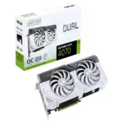 ASUS nVidia GeForce RTX 4070 12GB DUAL RTX4070 O12G WHITE