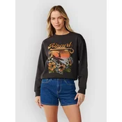 Rip Curl Wave Standard Crew Sweater washed black