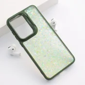 Maska Crystal Dots za Samsung S24 FE/ S721B zelena