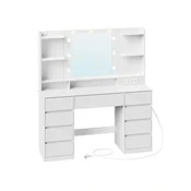 Songmics Toaletna mizica 40x107x144 cm bela
