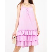 Resti Violet ladies strappy dress with frills - Clothing