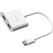 Adapter j5create JCA164 USB-C® na dva priključka USB-C® z videom in Power Deliveryjem