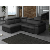 Kotna garnitura Columbus 161 Siva, Funkcija spanje, Predal, 260x200x85cm