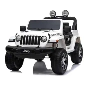 Deciji džip na akumulator 12V JEEP RUBICON licenciran beli dvosed