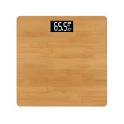 Digitalna osebna tehtnica do 180kg LCD bambus