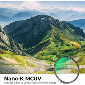 INF UV filter za fotoaparat/zaščita leč Transparent+Black 77 mm, (21247541)