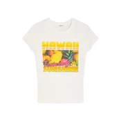 Bershka Majica  rumena / zelena / roza / bela
