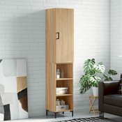 Vidaxl Visoka omara sonoma hrast 34,5x34x180 cm inženirski les