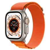APPLE pametna ura Watch Ultra LTE (49mm), Titanium (Alpine Loop, Orange - S)
