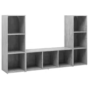 Vidaxl | TV omarica | 3 szt. 37 x 35 x 107.5 cm