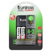 UNIROSS Compact punjač + 4xAA2100 Hybrio akumulator