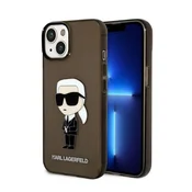 Karl Lagerfeld Etui Karl Lagerfeld Ikonik Karl za iPhone 14 Plus - črno