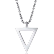 Ogrlica Simple Triangle-Srebrna KP33477