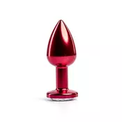 Anal butt plug metal Crveni S